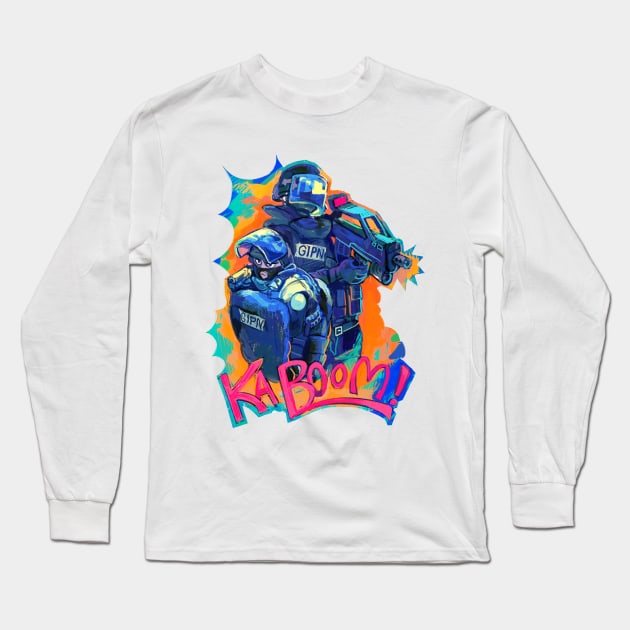 Kaboom! GIPN here Long Sleeve T-Shirt by gstwstkn